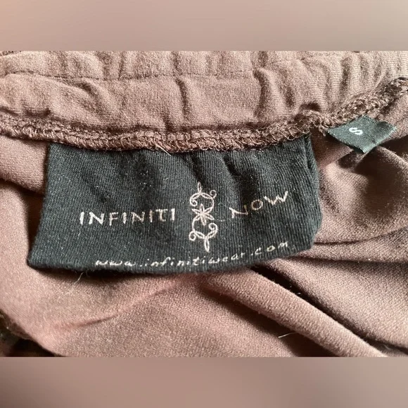 Infinity Now sacred geometry printed brown festival dress - Picture 6 of 7